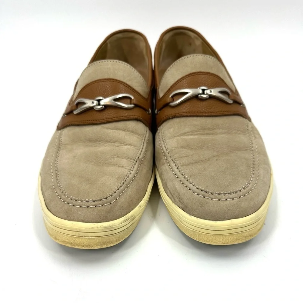 Bally Horse Bit Loafers Mens 12 Leather Femur U 18 Boat Shoes Preppy Old Money